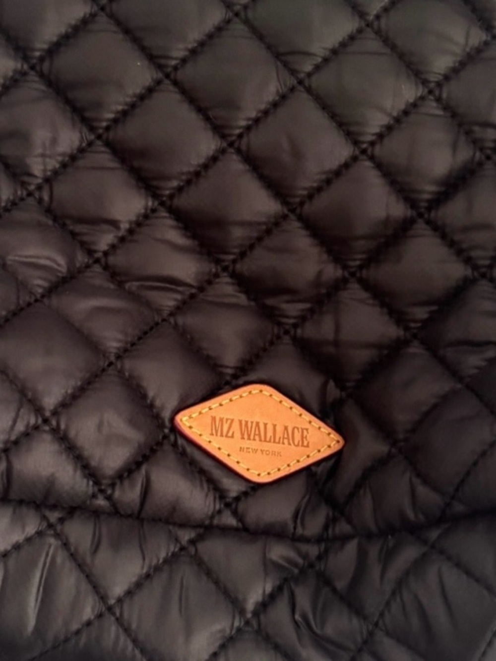 MZ Wallace Quilted Half-Moon Crossbody in Black - Picture 9 of 10